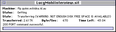 Anarchie Progress Window